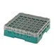 Cambro 25S318414 Camrack Glass Rack, Teal, Full Size, 19-3/4 x 19-3/4, 25 Compartments 1 image