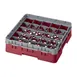 Cambro 25S318416 Camrack Glass Rack, Cranberry, Full Size, 19-3/4 x 19-3/4, 25 Compartments 1 image