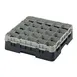 Cambro 25S418110 Camrack Glass Rack, Black, Full Size, 19-3/4 x 19-3/4, 25 Compartments 1 image