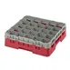 Cambro 25S418163 Camrack Glass Rack, Red, Full Size, 19-3/4 x 19-3/4, 25 Compartments 1 image