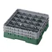 Cambro 25S434119 Camrack Glass Rack, Sherwood Green, 19-3/4" x 19-3/4", 25 Compartments, 3-7/16" Max Dia, 5-1/4" Max Height 1 image
