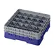 Cambro 25S434186 Camrack Glass Rack, Navy Blue, Full Size, 19-3/4 x 19-3/4, 25 Compartments 1 image