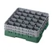 Cambro 25S534119 Camrack Glass Rack, Sherwood Green, Full Size, 19-3/4"x19-3/4"x7-1/4", 25 Compartments 1 image