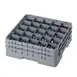 Cambro 25S534151 Camrack Glass Rack, Soft Gray, Full Size, 19-3/4"x19-3/4", 25 Compartments, 3-7/16" Max Dia, 6-1/8" Max Height 1 image