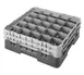 Cambro 25S534163 Camrack Glass Rack, Red, Full Size, 19-3/4" x 7-1/4", 25 Compartments 1 image