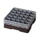 Cambro 25S534167 Camrack Glass Rack, Full Size, Brown, 19-3/4" x 19-3/4", 25 Compartments 1 image