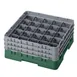 Cambro 25S638119 Camrack Glass Rack, Sherwood Green, Full Size, 19-3/4" x 19-3/4", 25 Compartments 1 image
