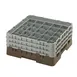 Cambro 25S638167 Camrack Glass Rack, Brown, Full Size, 19-3/4 x 19-3/4, 25 Compartments 1 image