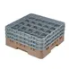 Cambro 25S638184 Camrack Glass Rack, Full Size, Beige, 19-3/4 x 19-3/4, 25 Compartments, 3-7/16 Max Dia, 6-7/8 Max Height 1 image