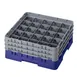 Cambro 25S638186 Camrack Glass Rack, Navy Blue, Full Size, 19-3/4 x 19-3/4, 25 Compartments 1 image