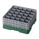 Cambro 25S738119 Camrack Glass Rack, Sherwood Green, Full Size, 19-3/4" x 19-3/4", 25 Compartments 1 image