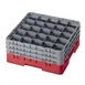 Cambro 25S738163 Camrack Glass Rack, Red, Full Size, 19-3/4 x 19-3/4, 25 Compartments 1 image