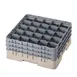Cambro 25S738184 Camrack Glass Rack, Full Size, Beige, 19-3/4 x 19-3/4, 25 Compartments 1 image