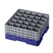 Cambro 25S738186 Camrack Glass Rack, Navy Blue, Full Size, 19-3/4" x 19-3/4", 25 Compartments 1 image