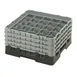 Cambro 25S800110 Camrack Glass Rack, Full Size, Black, 19-3/4 x 19-3/4, 25 Compartments 1 image