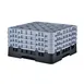 Cambro 25S900110 Camrack Glass Rack, Full Size, Black, 19-3/4 x 19-3/4, 25 Compartments 1 image