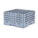 Cambro 25S900151 Camrack Glass Rack, Soft Gray, Full Size, 19-3/4 x 19-3/4, 25 Compartments 1 image