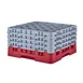 Cambro 25S900163 Camrack Glass Rack, Red, Full Size, 19-3/4 x 19-3/4, 25 Compartments 1 image