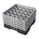Cambro 25S958110 Camrack Glass Rack, Black, Full Size, 19-3/4 x 19-3/4, 25 Compartments, 3-7/16 Max Dia, HACCP 1 image