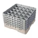 Cambro 25S958184 Camrack Glass Rack, Full Size, 19-3/4 x 19-3/4, Beige, 25 Compartments, 3-7/16 Max Dia 1 image