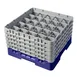 Cambro 25S958186 Camrack Glass Rack, Navy Blue, Full Size, 19-3/4 x 19-3/4, 25 Compartments 1 image