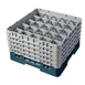 Cambro 25S958414 Camrack Glass Rack, Teal, Full Size, 19-3/4 x 19-3/4, 25 Compartments, 3-7/16 Max Dia, HACCP 1 image