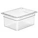 Cambro 26CW135 Camwear Pan – 9.4 Qt Capacity, 6" Deep, 1/2 Size, Clear Polycarbonate NSF 1 image