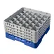 Cambro 30S800168 Camrack Glass Rack, Full Size, Blue, 19-3/4" x 19-3/4", 30 Compartments, 8-1/2" Height 1 image