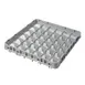Cambro 36E1151 Full Size Dish Rack Extender, 36 Compartments, Soft Gray, 19-5/8" x 19-5/8" x 2" 1 image