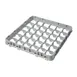 Cambro 36E2151 Half Drop Extender, Full Size, 36 Compartments, Soft Gray, 19-5/8" x 19-5/8" x 2" 1 image