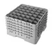 Cambro 36S1058186 Camrack Glass Rack, Navy Blue, Full Size, 36 Compartments, 2-7/8" Max Dia, 11" Max Height 1 image