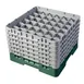Cambro 36S1114119 Camrack Glass Rack, Sherwood Green, Full Size, 36 Compartments, 2-7/8" Max Dia, 11-3/4" Max Height 1 image