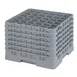 Cambro 36S1214151 Camrack Glass Rack, Soft Gray, Full Size, 36 Compartments, 2-7/8" Max Dia, 12-5/8" Max Height 1 image