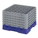 Cambro 36S1214186 Camrack Glass Rack, Navy Blue, Full Size, 36 Compartments, 2-7/8" Max Dia, 12-5/8" Max Height 1 image