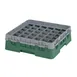 Cambro 36S318119 Camrack Glass Rack, Sherwood Green, Full Size, 19-3/4 x 19-3/4, 36 Compartments, 2-7/8 Max Dia 1 image