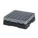 Cambro 36S418110 Camrack Glass Rack, Black, Full Size, 19-3/4 x 19-3/4, 36 Compartments, 2-7/8 Max Dia, HACCP 1 image