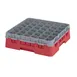 Cambro 36S418163 Camrack Glass Rack, Red, Full Size, 19-3/4 x 19-3/4, 36 Compartments 1 image