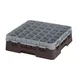 Cambro 36S418167 Camrack Glass Rack, Full Size, Brown, 19-3/4 x 19-3/4, 36 Compartments, 2-7/8 Max Dia, HACCP Compliant 1 image