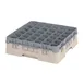 Cambro 36S418184 Camrack Glass Rack, Full Size, Beige, 19-3/4 x 19-3/4, 36 Compartments, 2-7/8 Max Dia 1 image