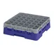 Cambro 36S418186 Camrack Glass Rack, Navy Blue, Full Size, 19-3/4 x 19-3/4, 36 Compartments 1 image