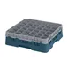 Cambro 36S418414 Camrack Glass Rack, Teal, Full Size, 19-3/4 x 19-3/4, 36 Compartments, 2-7/8 Max Dia, HACCP 1 image