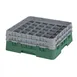 Cambro 36S434119 Camrack Glass Rack, Sherwood Green, Full Size, 19-3/4" x 19-3/4", 36 Compartments 1 image
