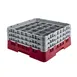 Cambro 36S534416 Camrack Glass Rack, Full Size, 19-3/4 x 19-3/4, 36 Compartments, Cranberry Red, HACCP Compliant 1 image