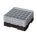 Cambro 36S638167 Camrack Glass Rack, Full Size, 19-3/4 x 19-3/4, 36 Compartments, Brown, HACCP Compliant 1 image