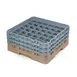 Cambro 36S638184 Camrack Glass Rack, Full Size, 19-3/4 x 19-3/4, 36 Compartments, Beige, HACCP Compliant 1 image