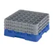 Cambro 36S738168 Camrack Glass Rack, Full Size, Blue, 19-3/4 x 19-3/4, 36 Compartments, 2-7/8 Max Dia, 7-3/4 Max Height 1 image