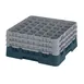 Cambro 36S738414 Camrack Glass Rack, Teal, Full Size, 19-3/4 x 19-3/4, 36 Compartments, 2-7/8 Max Dia, 7-3/4 Max Height 1 image