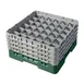 Cambro 36S800119 Camrack Glass Rack, Sherwood Green, Full Size, 19-3/4" x 19-3/4", 36 Compartments, 2-7/8" Max Dia, 8-1/2" Max Height 1 image