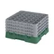 Cambro 36S900119 Camrack Glass Rack, Sherwood Green, Full Size, 19-3/4 x 19-3/4, 36 Compartments 1 image