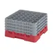 Cambro 36S900163 Camrack Glass Rack, Red, Full Size, 19-3/4 x 19-3/4, 36 Compartments 1 image